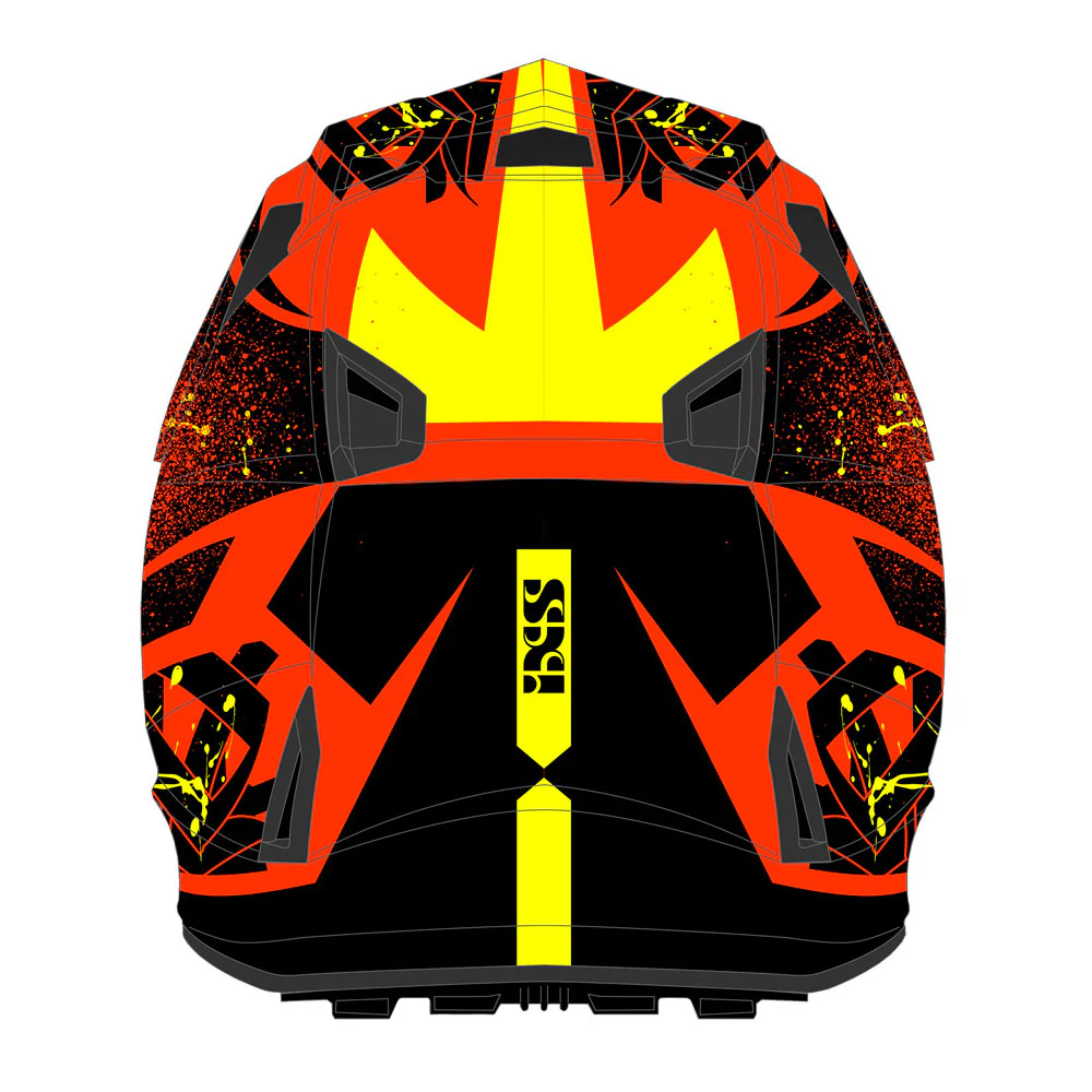 361 2.0 Motorradhelm red black yellow - Image 2