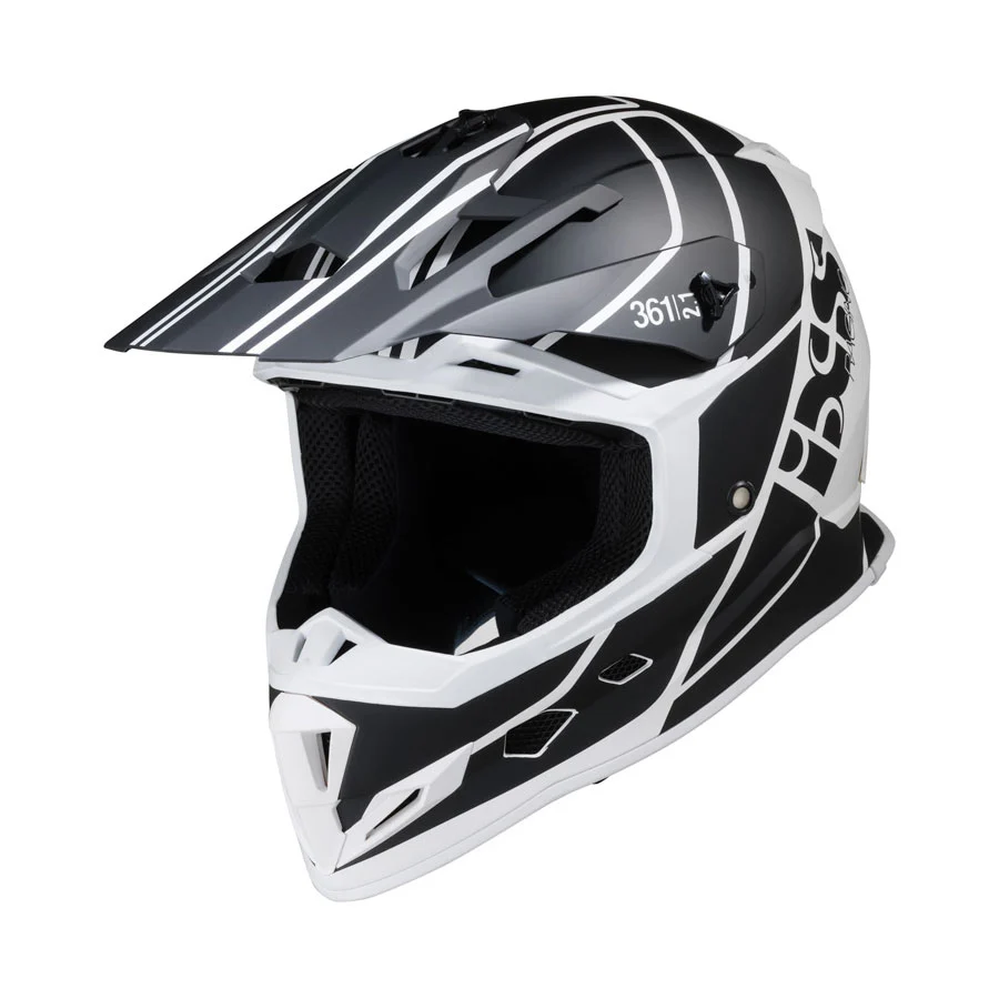 361 2.1 Motorradhelm matte black white
