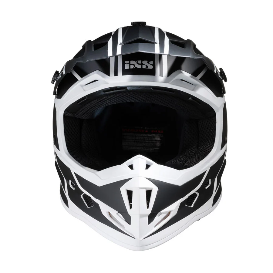 361 2.1 Motorradhelm matte black white - Image 2