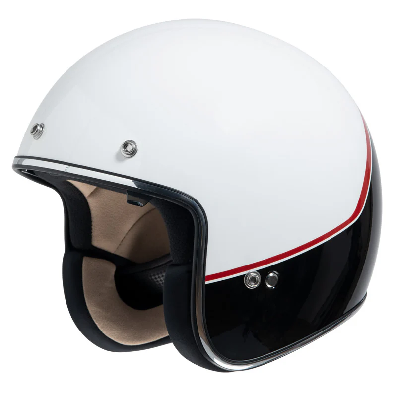 77 2.2 Jethelm white black red - Image 2