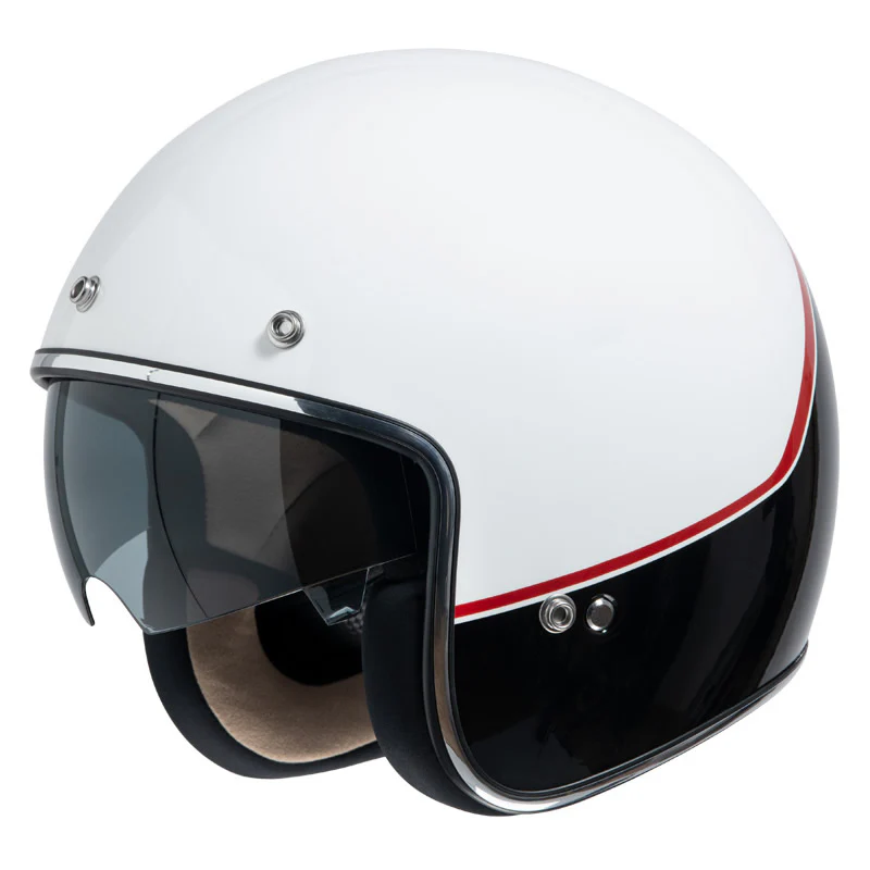 77 2.2 Jethelm white black red - Image 3