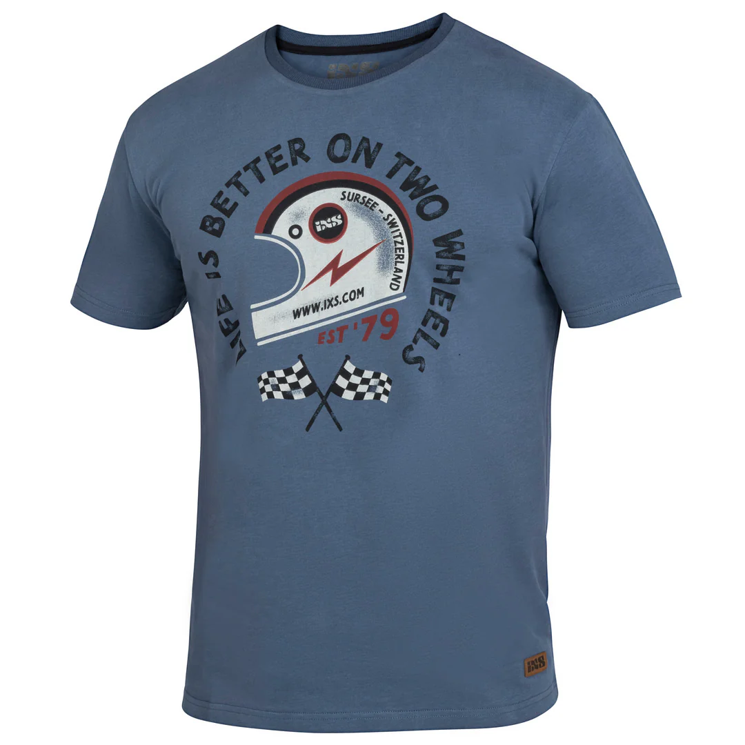 T-Shirt On Two Wheels - blau