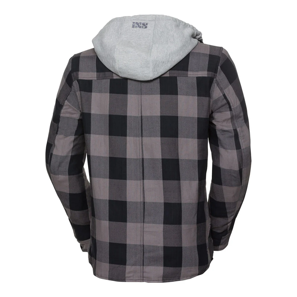 Jacke Classic Moto-Flanell - schwarz-anthrazit - Image 2