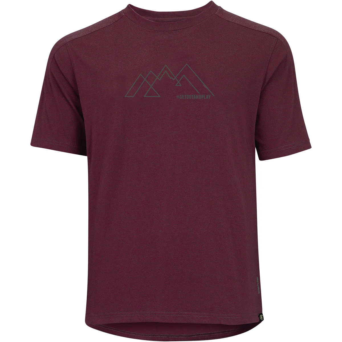 Flow Kids Tech Tee getoutandplay raisin - Image 2