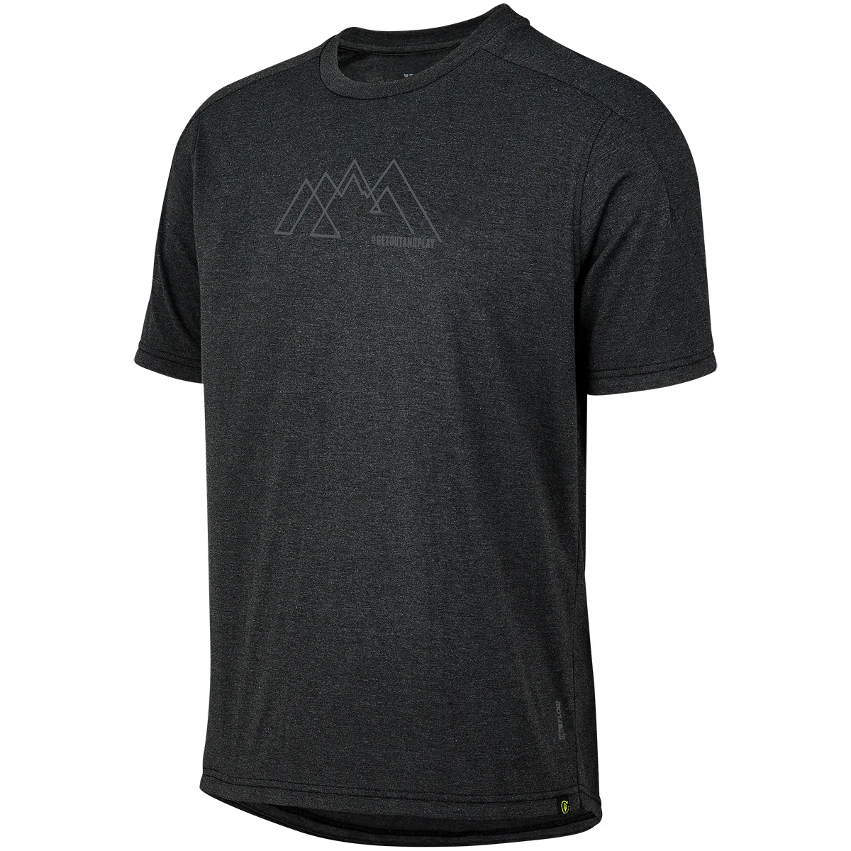 Flow Kids Tech Tee getoutandplay schwarz