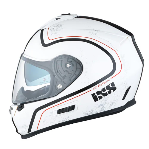 HX 444 Classic Motorradhelm - weiss-schwarz - Image 2