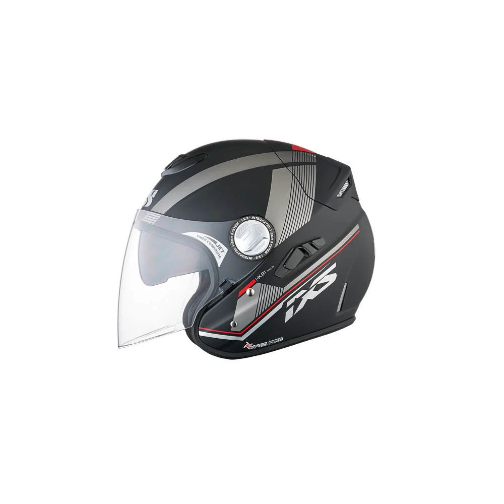 HX 91 Inner City Motorradhelm (schwarz/grau) - Image 2