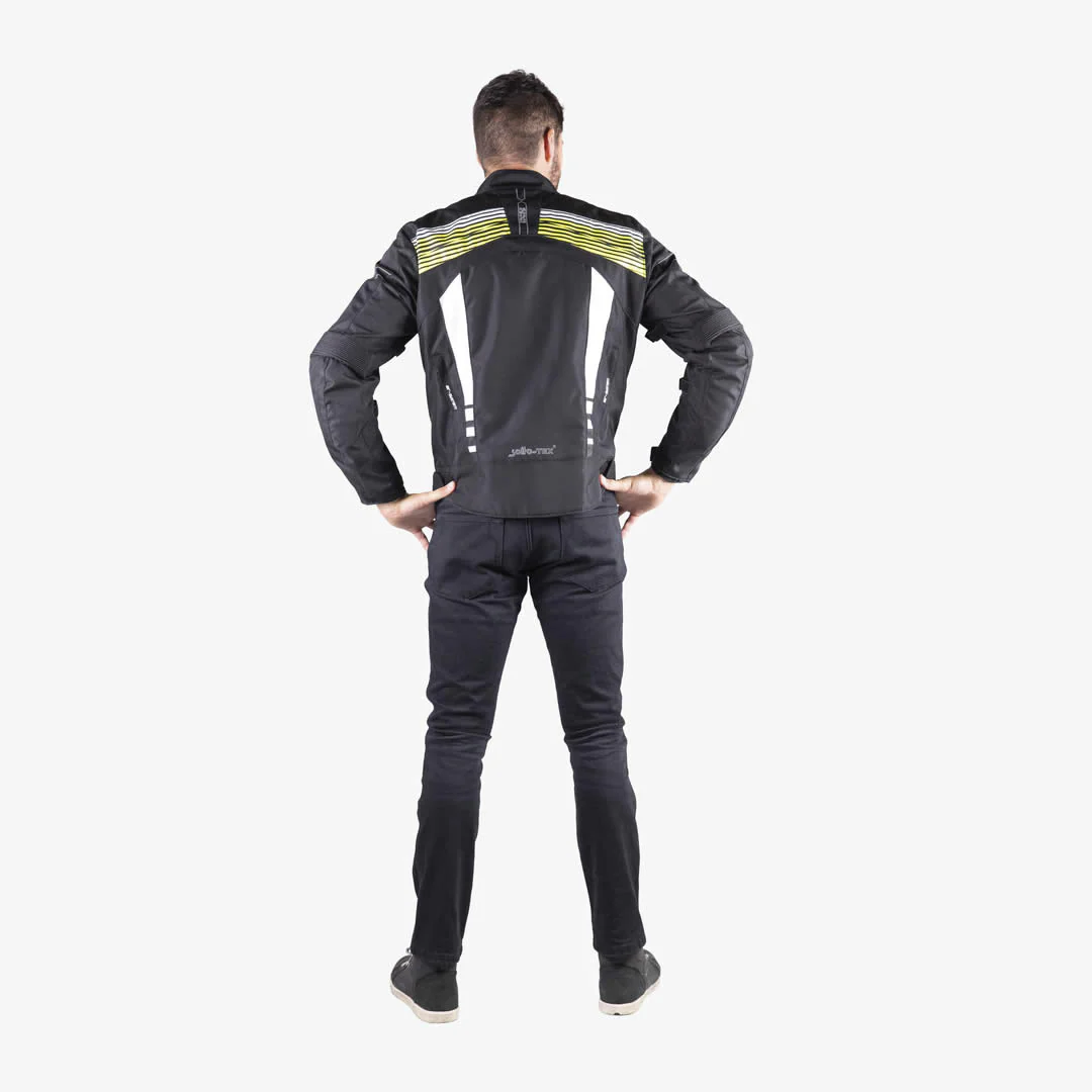 Sport Jacke RS-400-ST 3.0 schwarz-weiss-neon gelb - Image 3