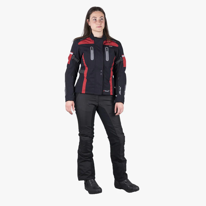 Tour Damen Jacke Pacora-ST schwarz-bordeaux - Image 10