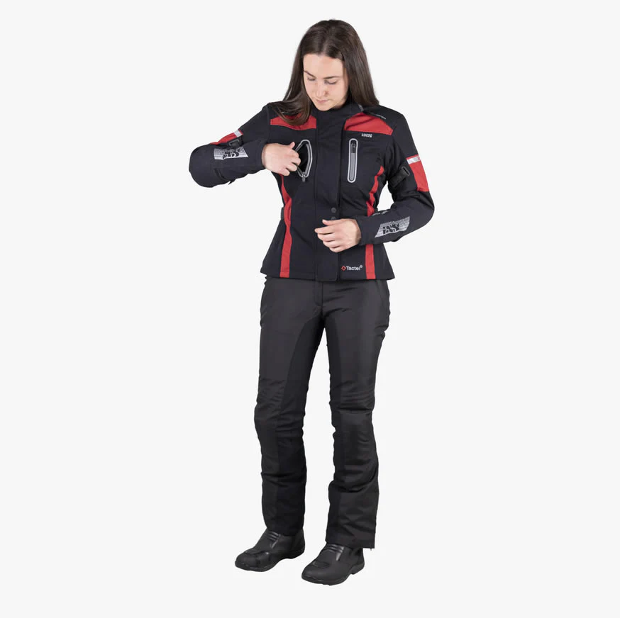 Tour Damen Jacke Pacora-ST schwarz-bordeaux - Image 6