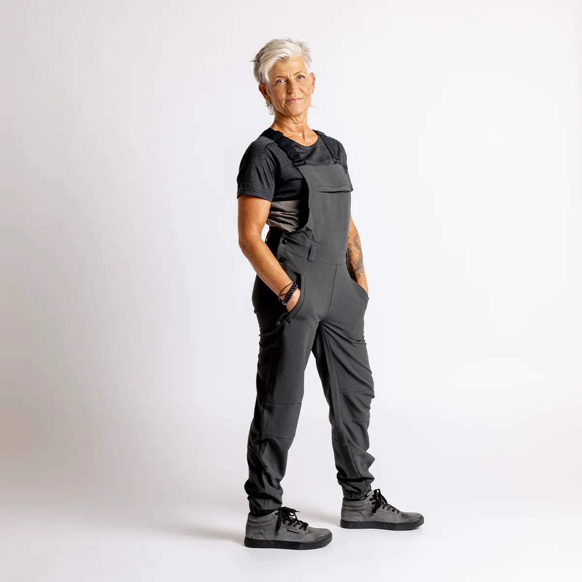 Women's Carve Latzhose - anthracite - Image 2