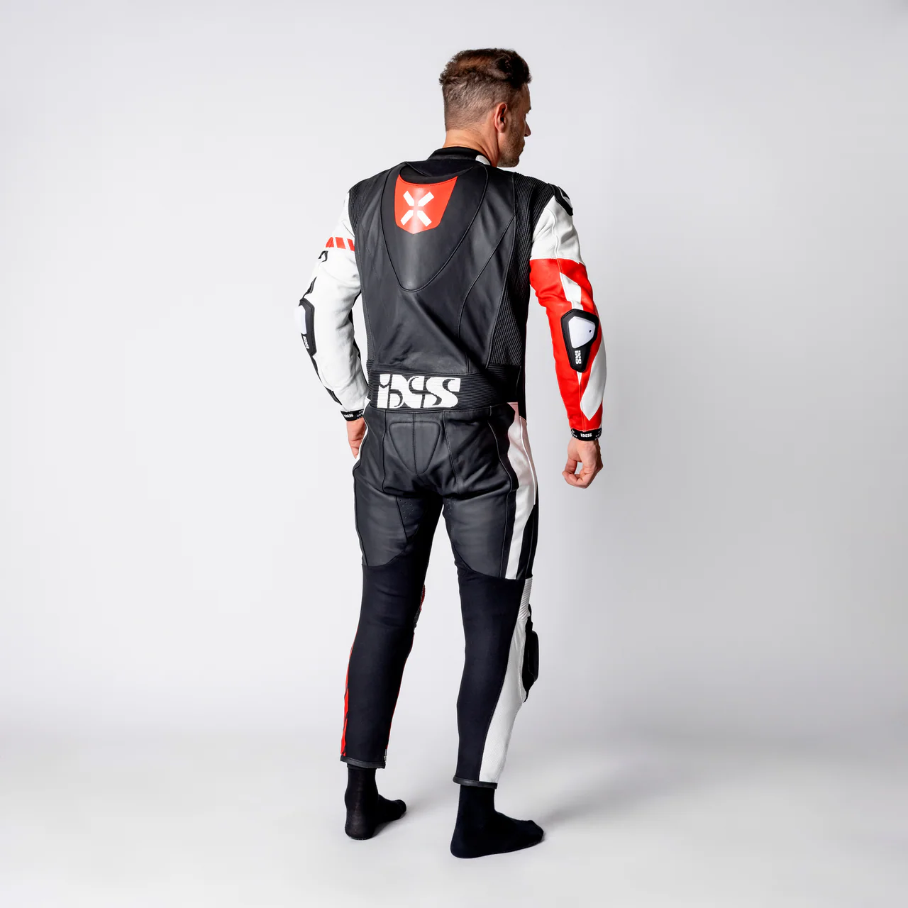 Ace 1.0 Lederkombi Einteiler - schwarz-weiss-rot - Image 16