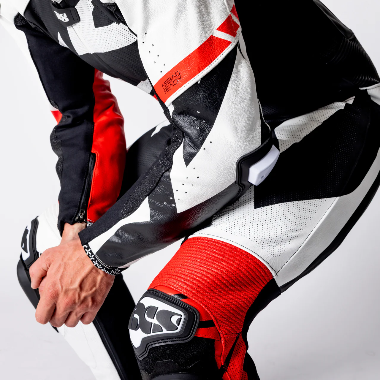 Ace 1.0 Lederkombi Einteiler - schwarz-weiss-rot - Image 22