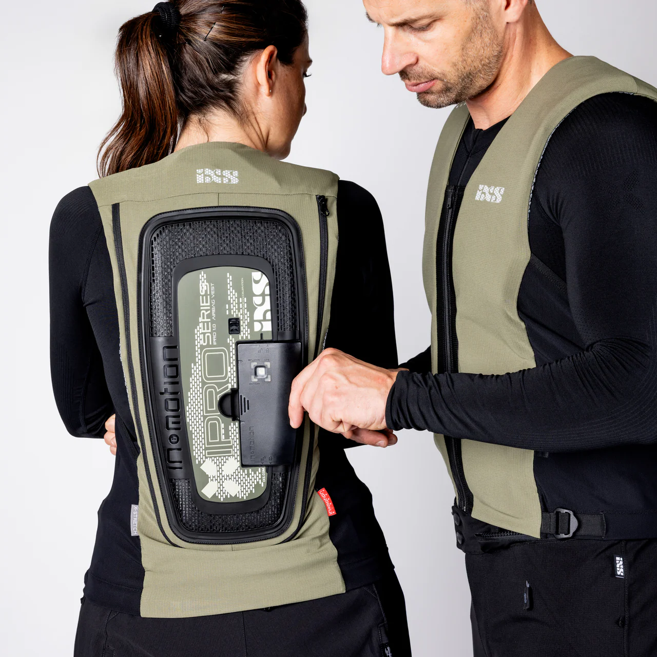 Airbag Weste IPRO 1.0 - oliv-schwarz - Image 8