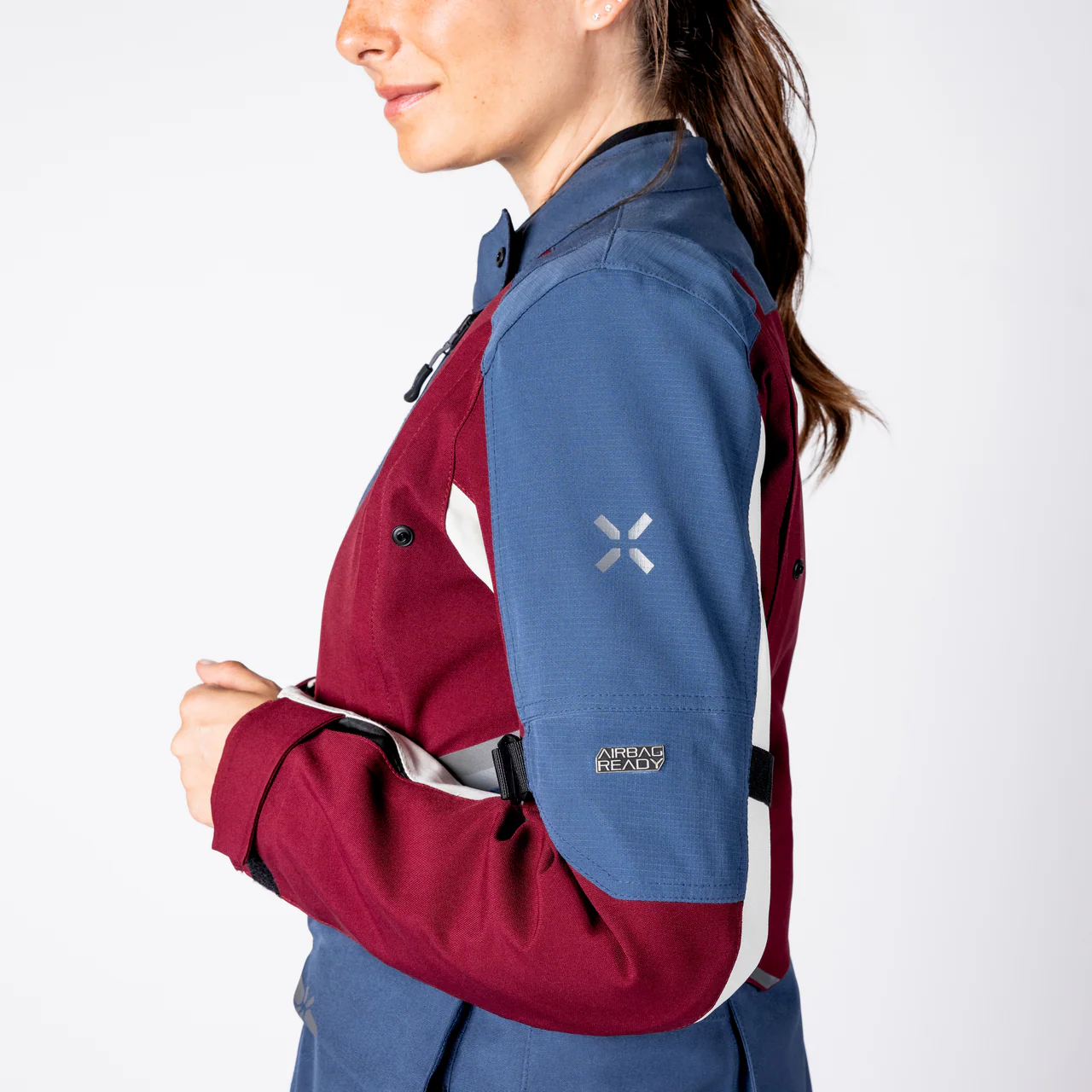 Damen Tourster-STX 1.0 Laminatjacke - weinrot-blau-cool grey - Image 20