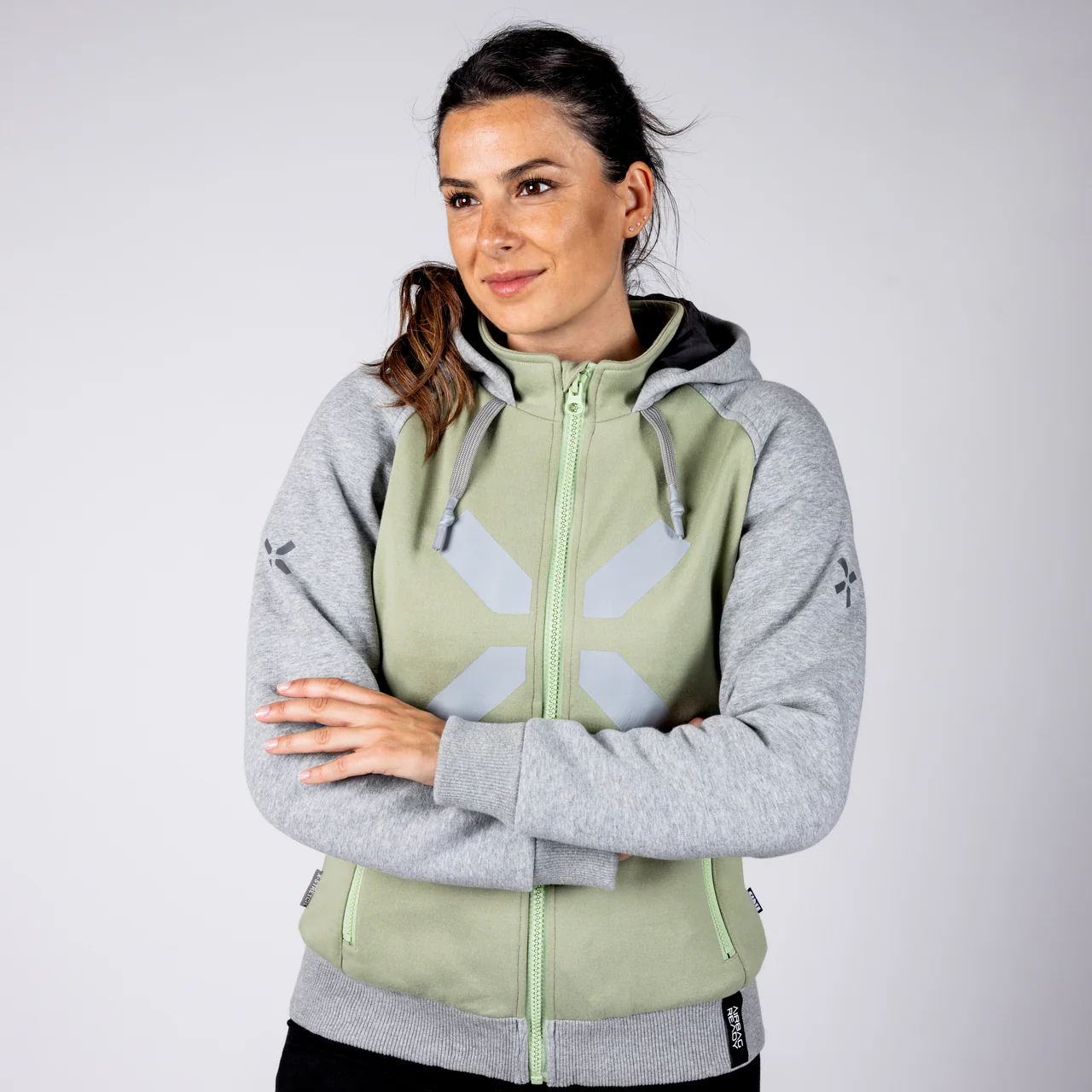Rapid 1.0 WMS Hoodie - hellgrün-cool grey - Image 2