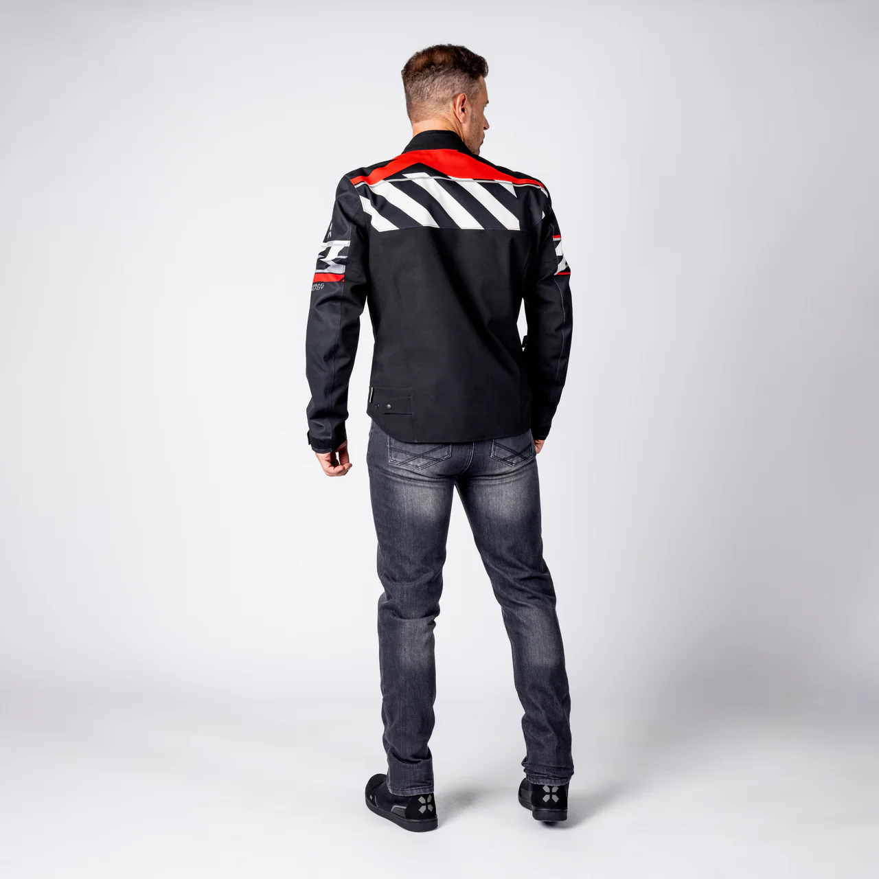 Rapid-STX 2.1 Laminatjacke - schwarz-rot-grau - Image 17