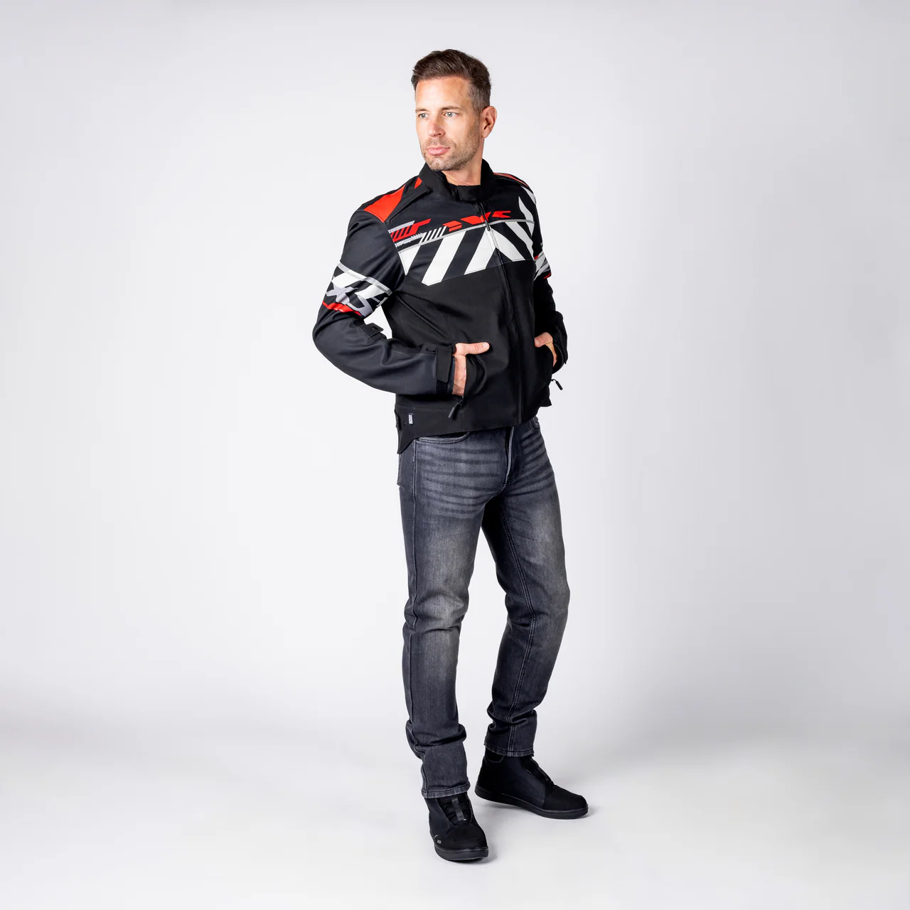 Rapid-STX 2.1 Laminatjacke - schwarz-rot-grau - Image 18