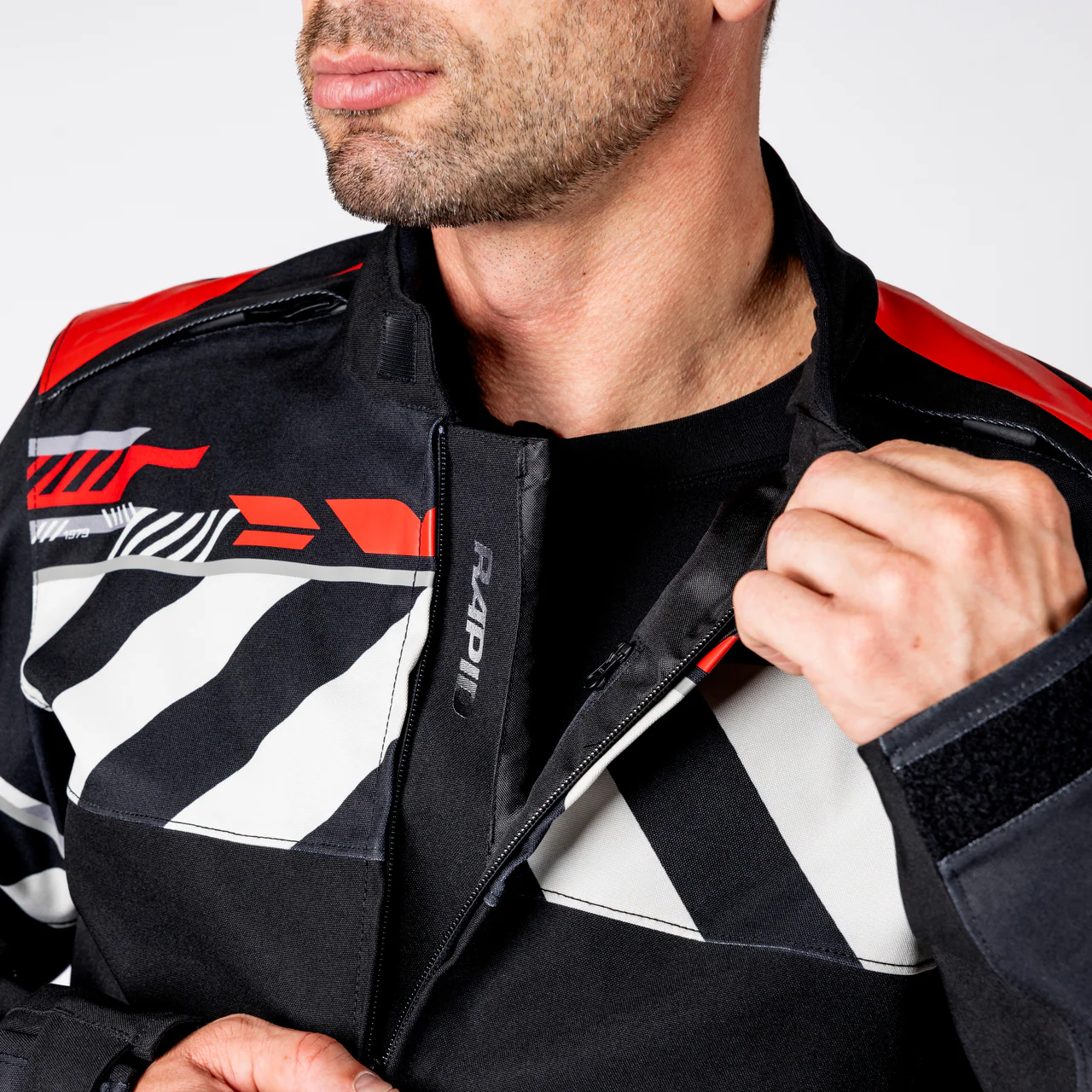 Rapid-STX 2.1 Laminatjacke - schwarz-rot-grau - Image 19