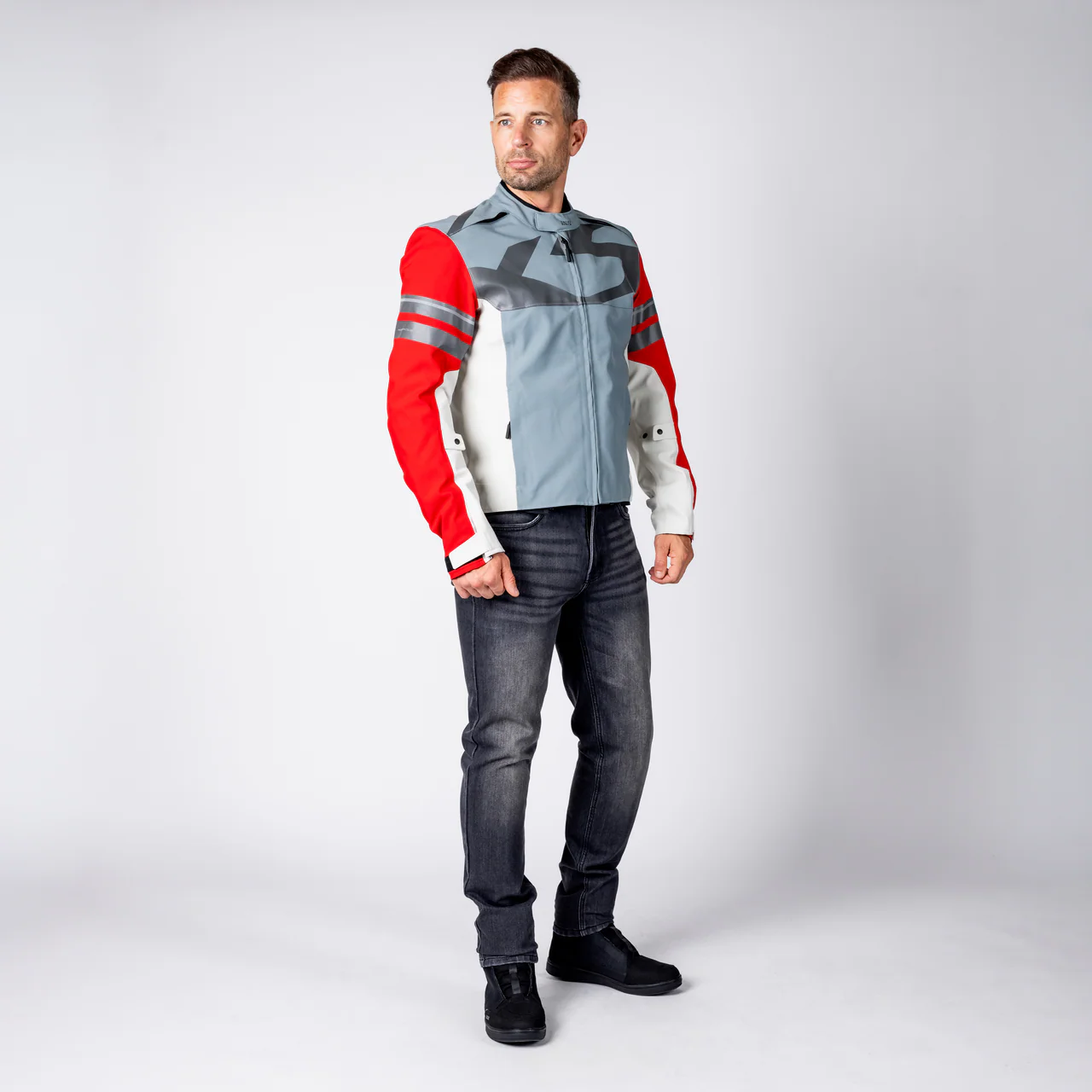 Rapid-STX 2.2 Laminatjacke - blau grau-rot - Image 2