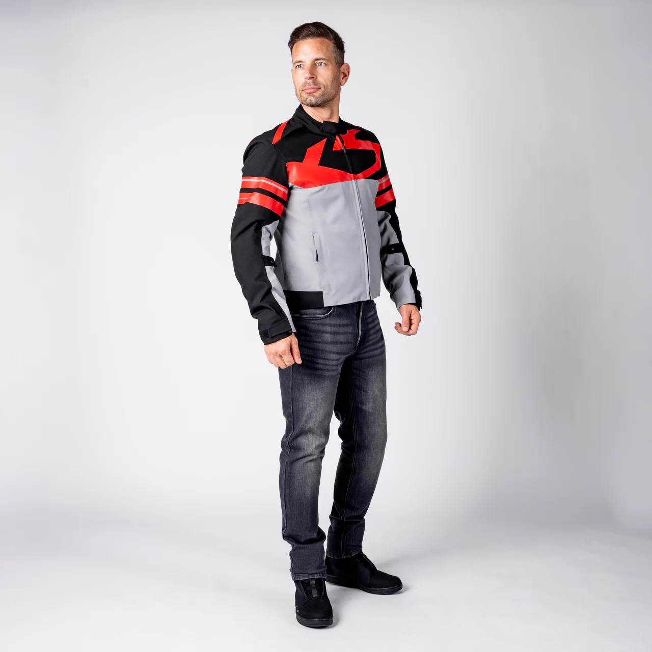 Rapid-STX 2.2 Laminatjacke - dunkelgrau-schwarz-rot - Image 2
