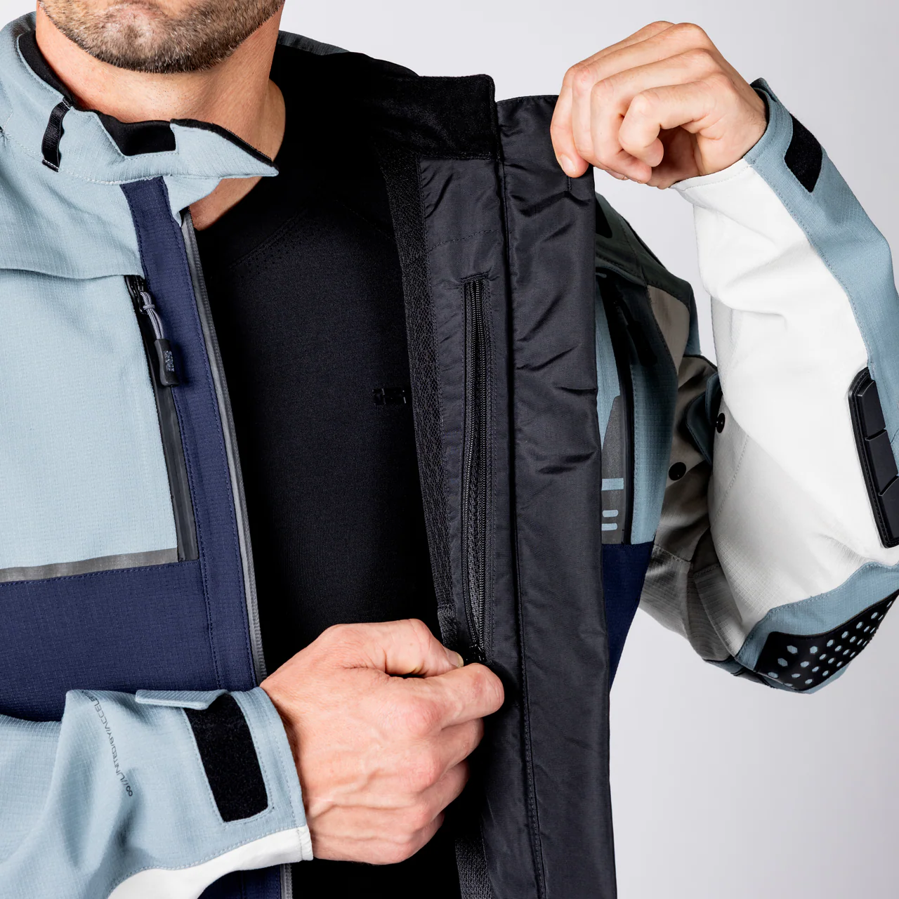 Tourster-STX 2.0 Laminatjacke - dunkelblau-blau grau-cool grau - Image 18