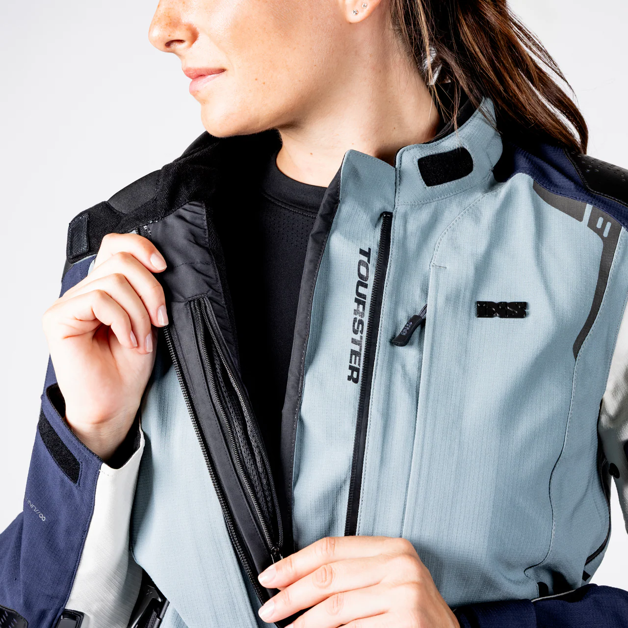 Tourster-STX 2.0 WMS Laminatjacke - dunkelblau-blau grau-cool grau - Image 4