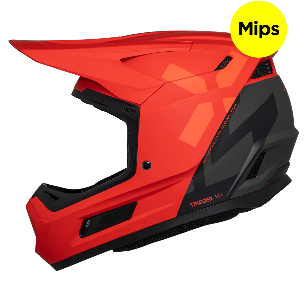 Trigger MX 1.0 Graphic MIPS Integralhelm - matt rot-schwarz