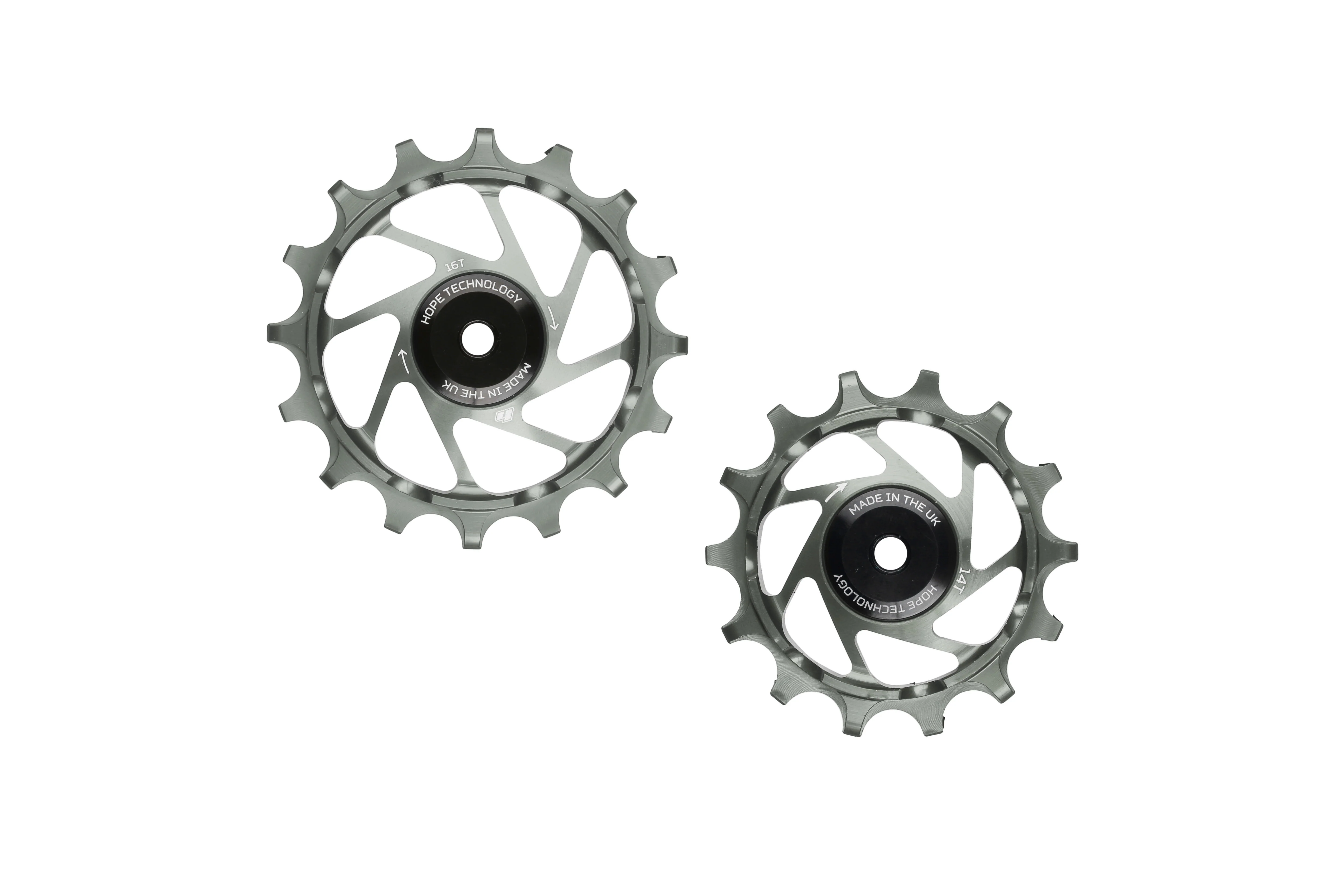 Jockey Wheels Schaltrollen - 16/14 - Smoke