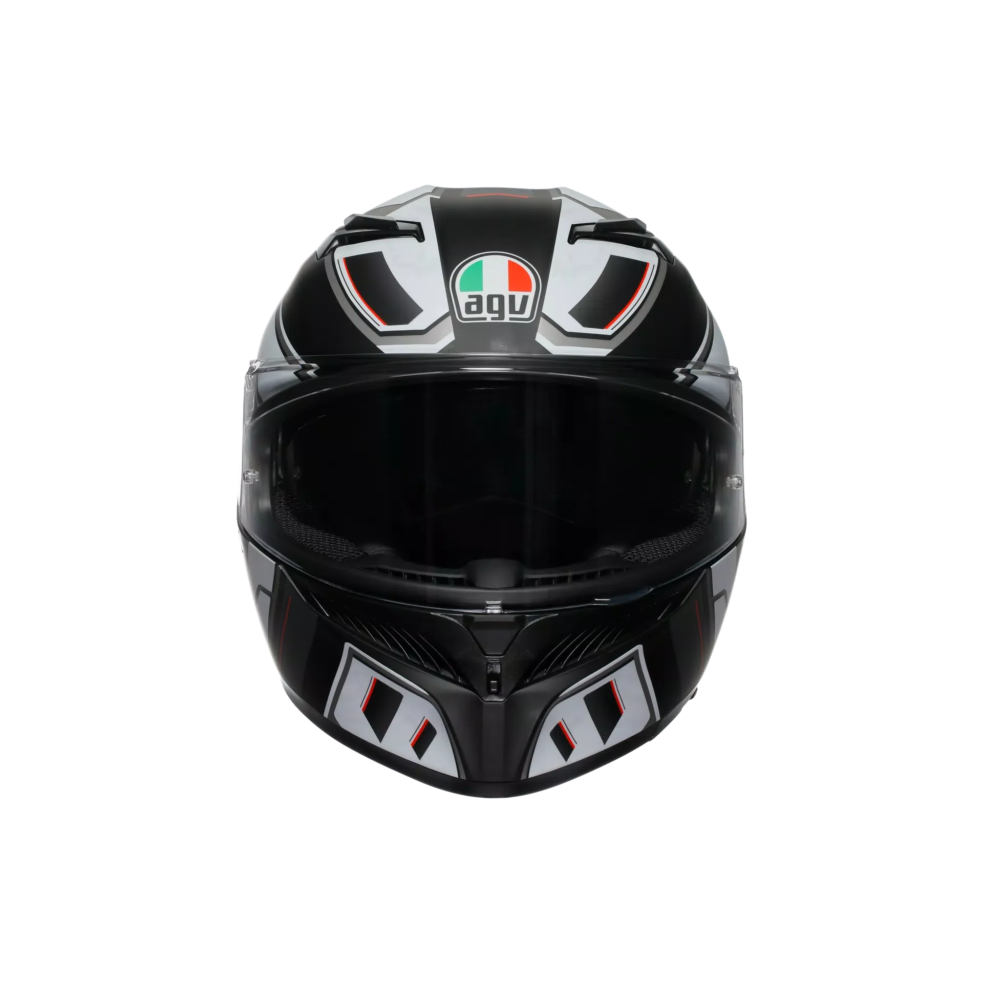 K3 E2206, Integralhelm - Rivia Matt Black/White - Image 2
