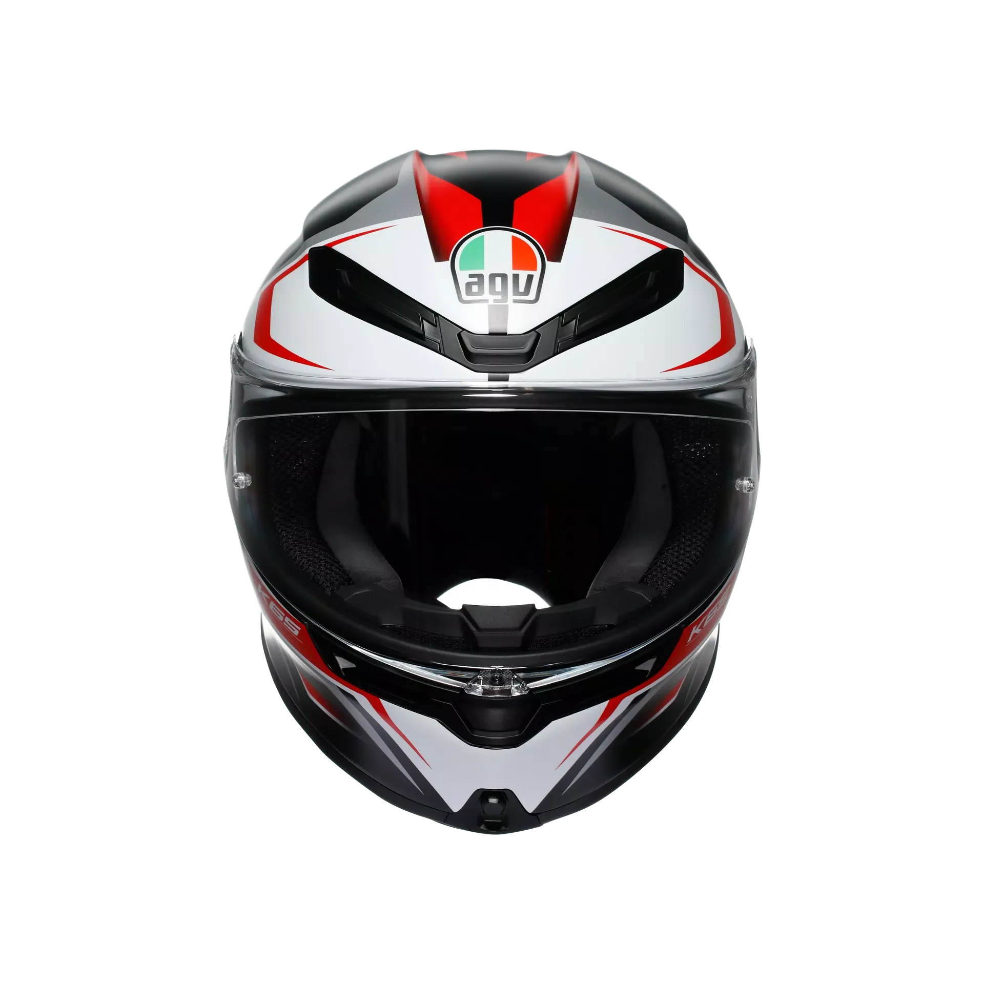 K6 S E2206, Integralhelm - Karve Matt Black/White/Red - Image 2