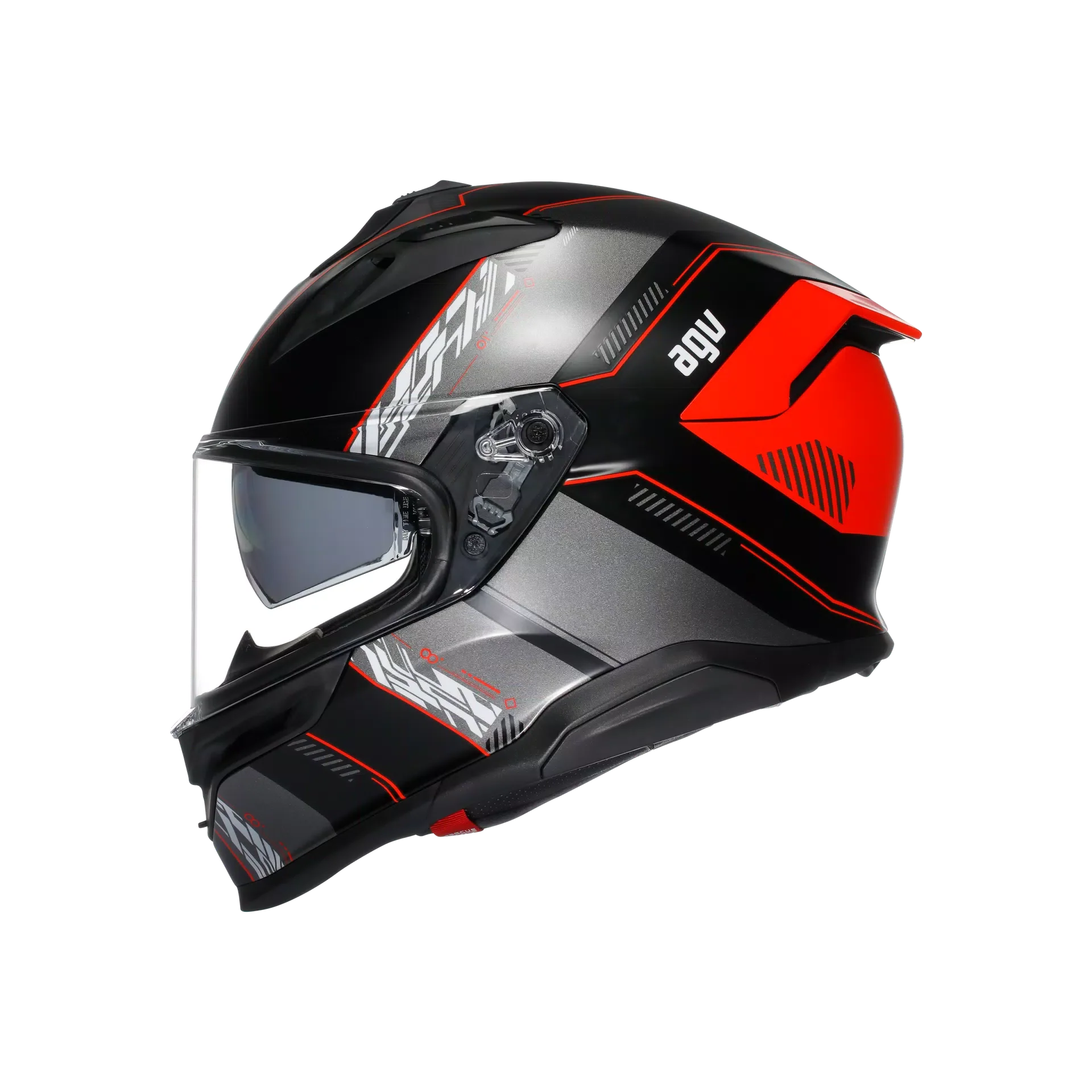 K7 S E2206, Integralhelm - Kyber Matt Black/Red - Image 4