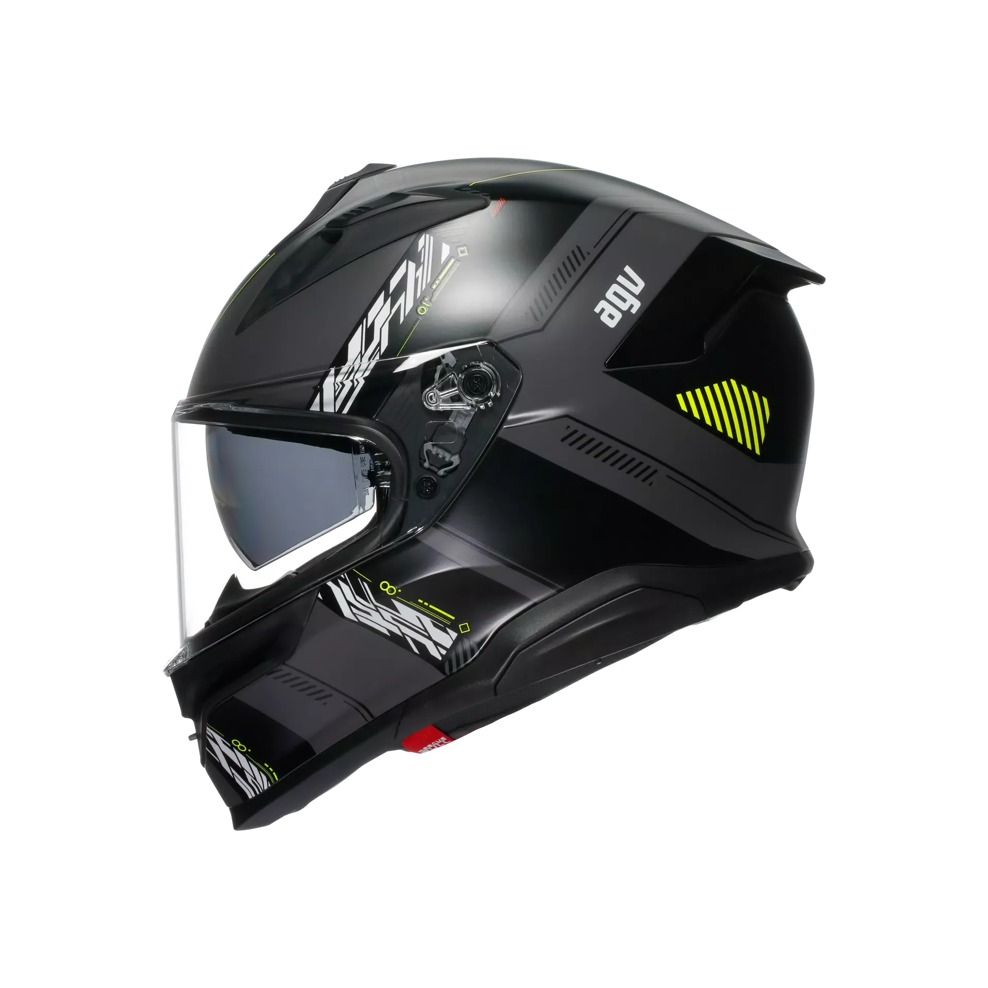 K7 S E2206, Integralhelm - Kyber Matt Grey/Yellow Fluo - Image 4