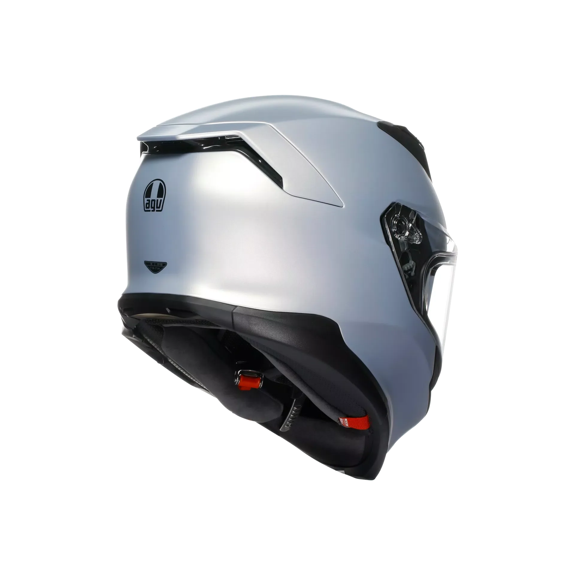K7 S E2206, Integralhelm - Mono Matt Prisma Silver - Image 6