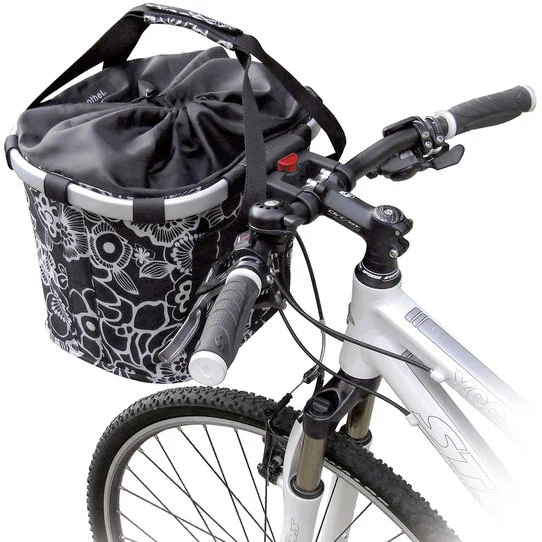 KLICKfix Citykorb Reisenthel Bikebasket 15L - fleur schwarz - Image 5