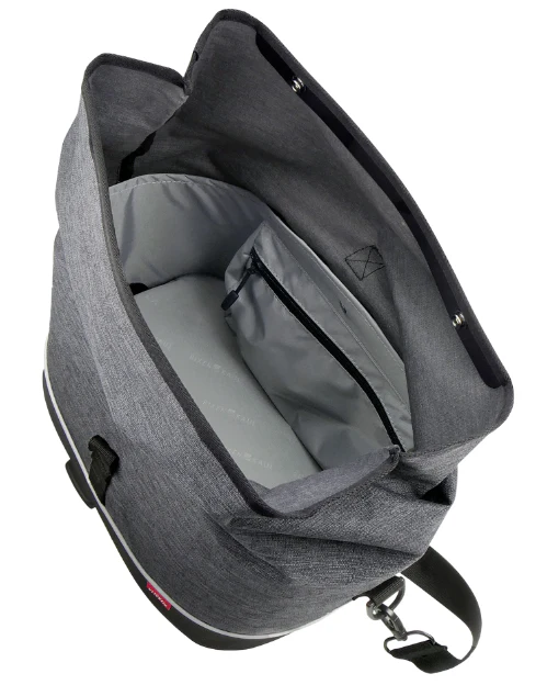 KLICKfix Gepäckträgertasche Rackpack City 8L, UniKlip 2 - grau - Image 2