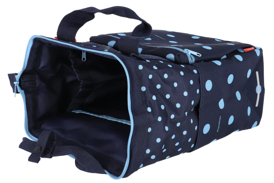 KLICKfix Gepäckträgertasche Roomy GT 12L - mixed dots blue - Image 6