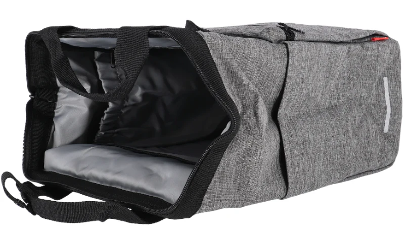 KLICKfix Gepäckträgertasche Roomy GT 12L - twist silver - Image 5