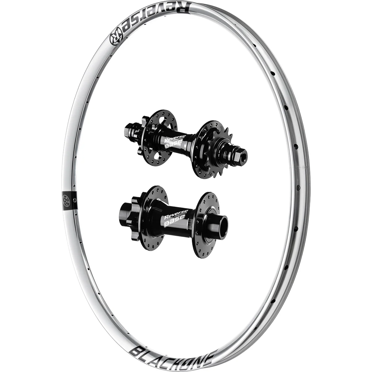 Laufradsatz Black-ONE SingleSpeed 26'' 15 x 100 mm - silber