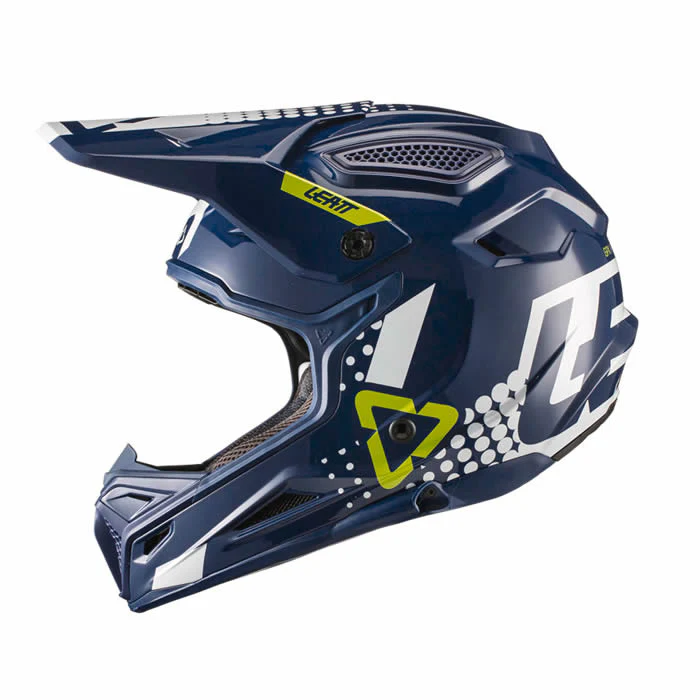Motocrosshelm GPX 4.5 - blau-weiss-grün - Image 2