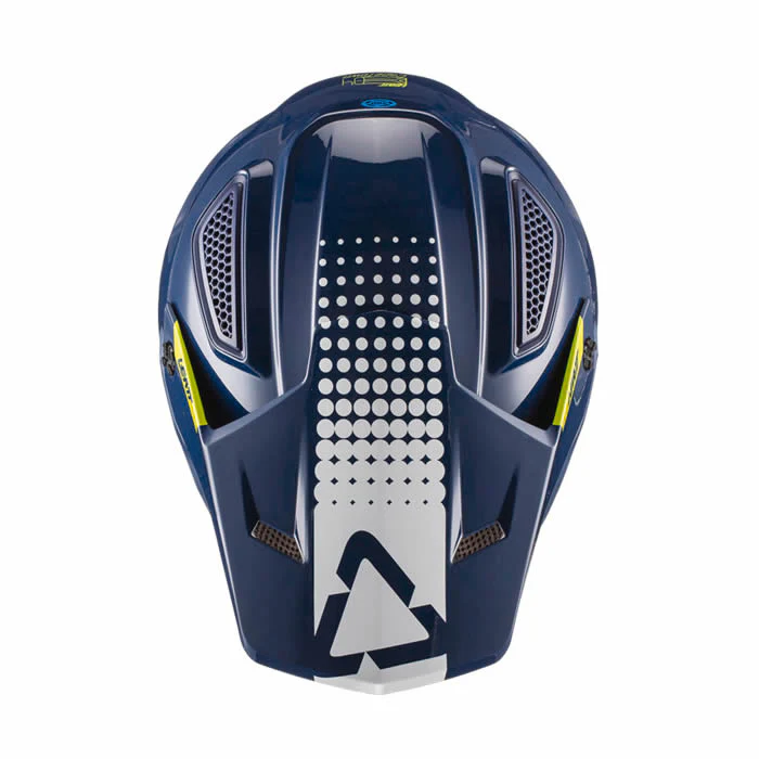 Motocrosshelm GPX 4.5 - blau-weiss-grün - Image 3