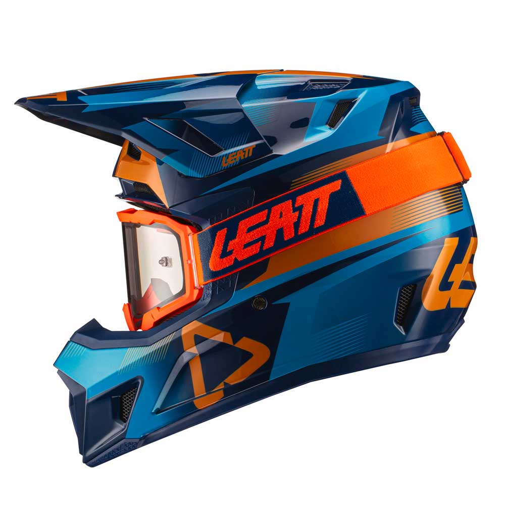 Helm inkl. Brille 7.5 V21.1 blau-gelb - Image 3
