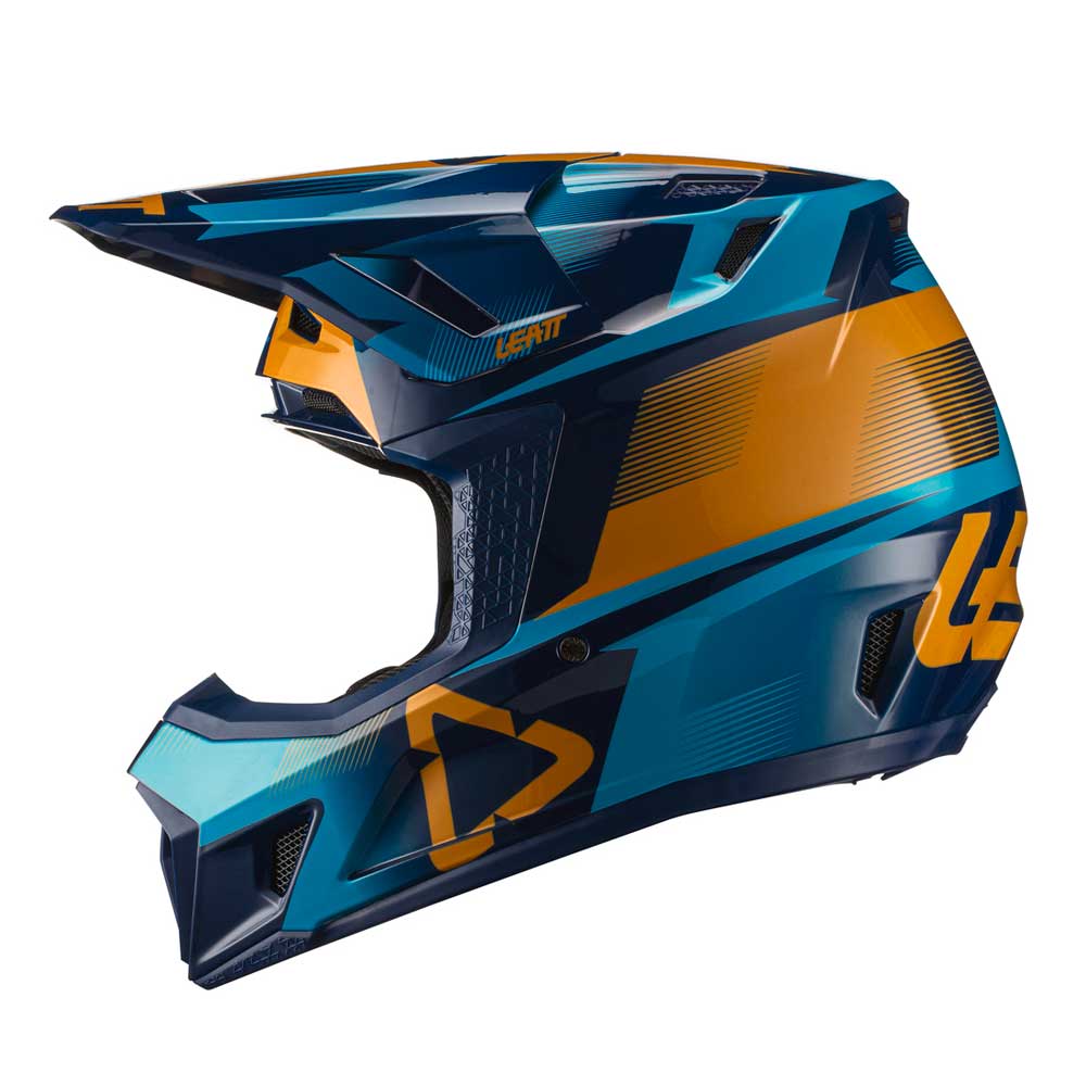 Helm inkl. Brille 7.5 V21.1 blau-gelb - Image 4