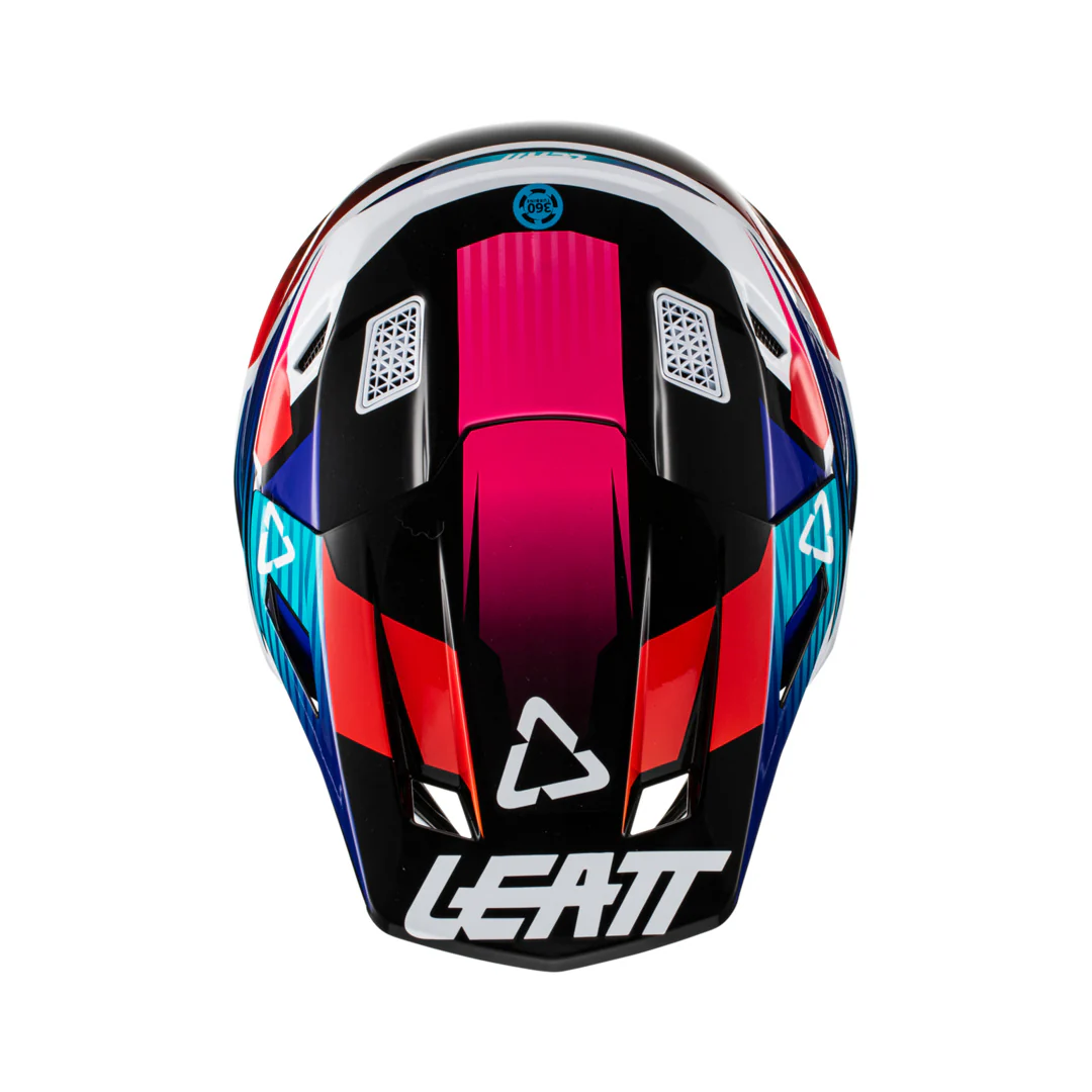 Helm inkl. Brille 8.5 V22 Aqua/Royal blau-weiss-schwarz - Image 3