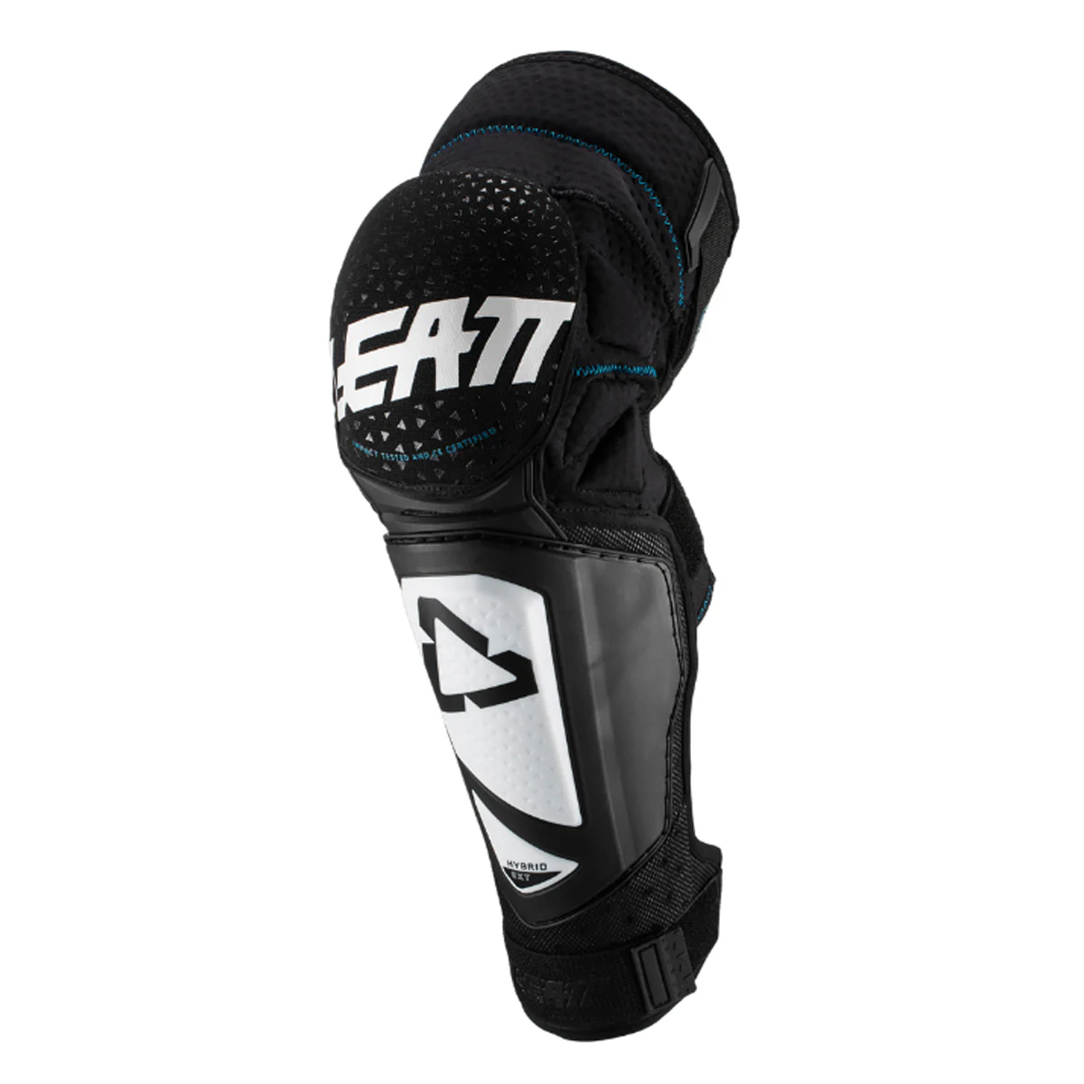 Knie & Schienbeinschoner 3DF Hybrid EXT Junior - Schwarz/Weiß