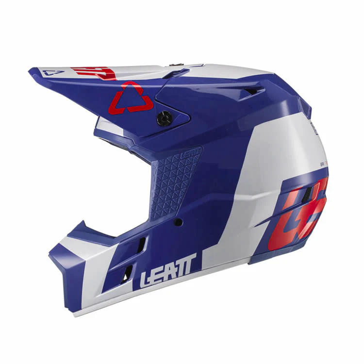 Motocrosshelm GPX 3.5 - blau-weiss - Image 2