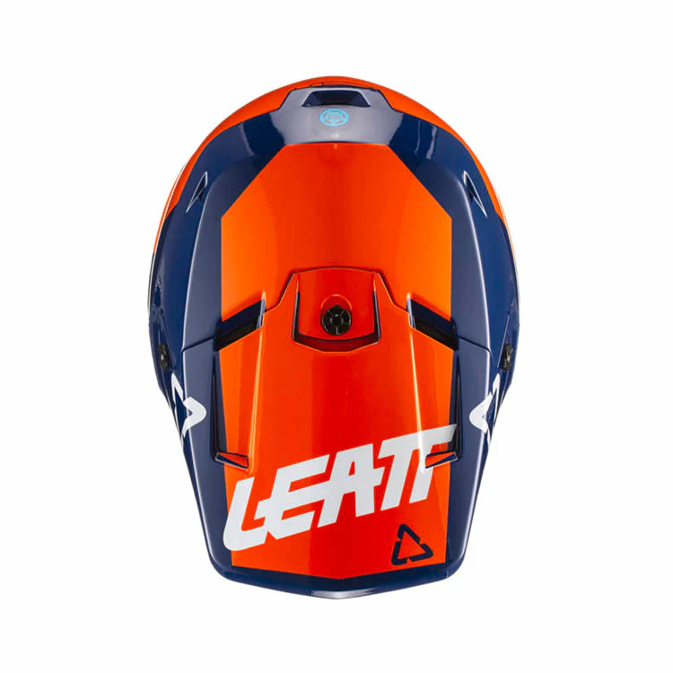 Motocrosshelm GPX 3.5 - orange-blau-weiss - Image 3
