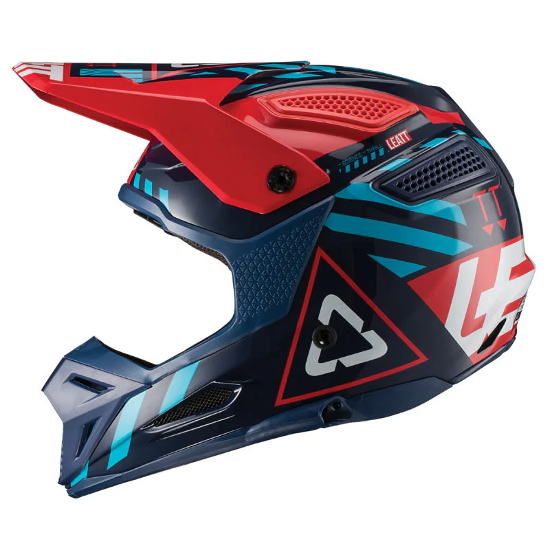 Motocrosshelm GPX 5.5 V19.1 blau-rot - Image 2
