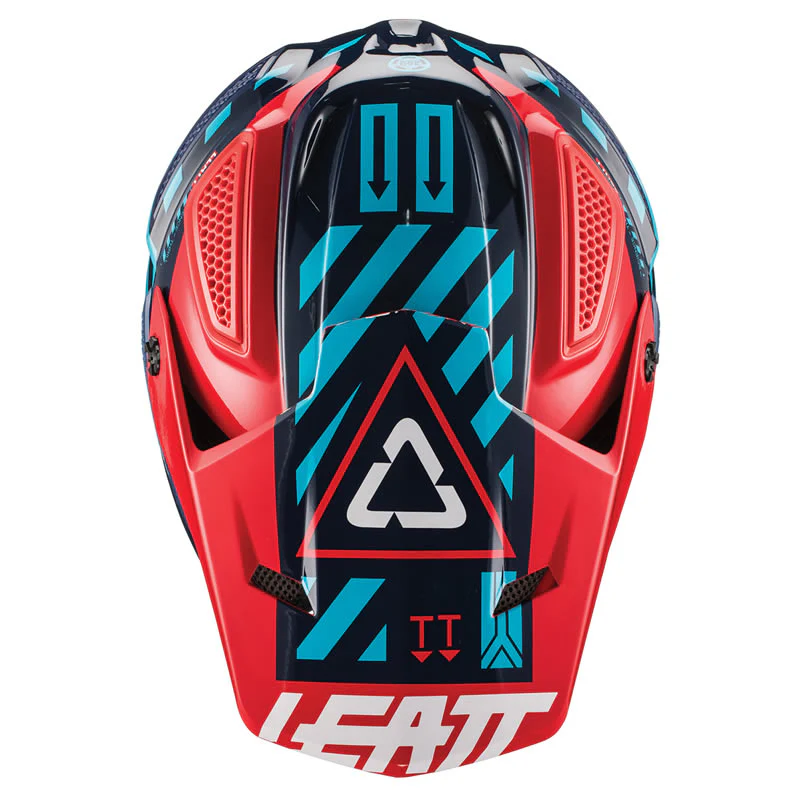 Motocrosshelm GPX 5.5 V19.1 blau-rot - Image 4