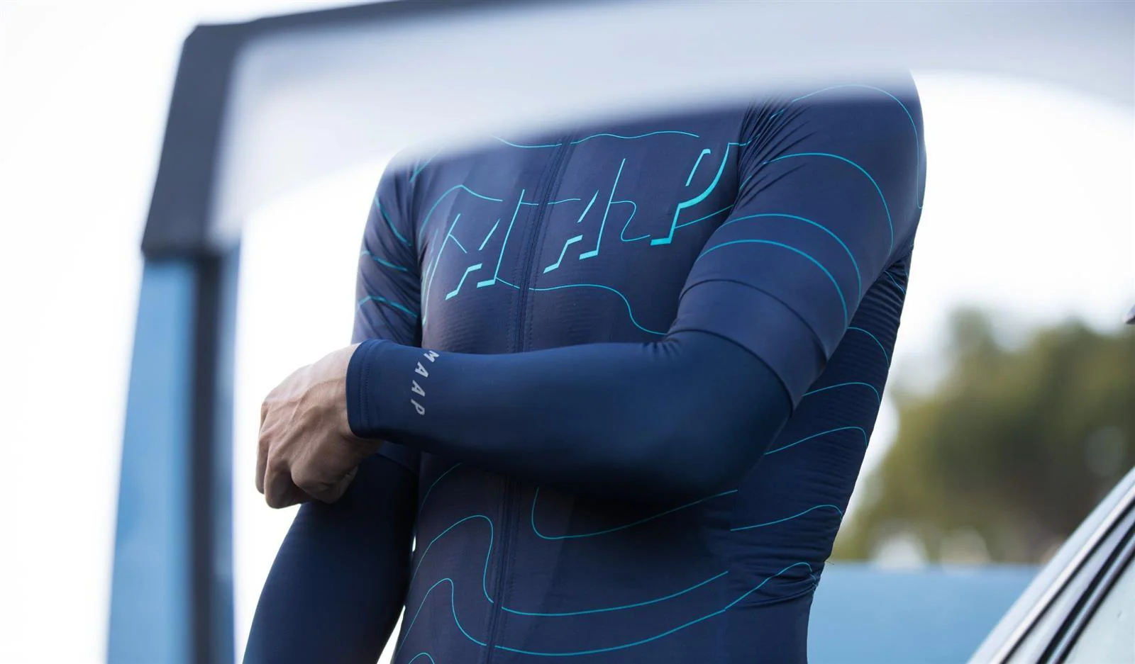 Base Arm Warmers Navy - Image 3